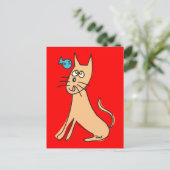 Carte postale Poisson & Chat (Debout devant)