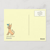 Carte postale Poisson & Chat (Dos)