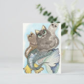 Carte Postale poisson-chat (Debout devant)