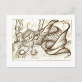 Carte Postale poisson-chat (Devant)