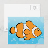 Carte Postale Poisson clown (Devant / Derrière)