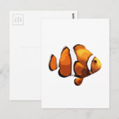 Carte Postale Poisson clown (Devant / Derrière)