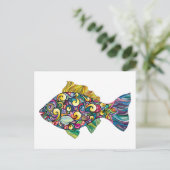 Carte Postale Poisson coloré amusant (Debout devant)