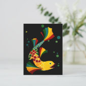 Carte Postale poisson coloré ‘n bulles (Debout devant)