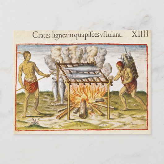 Carte Postale Poisson cuisine (Devant)