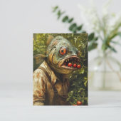 Carte Postale Poisson dans un jardin de tomates (Debout devant)