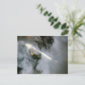 Carte Postale Poisson d'argent dans l'eau et les nuages (Debout devant)