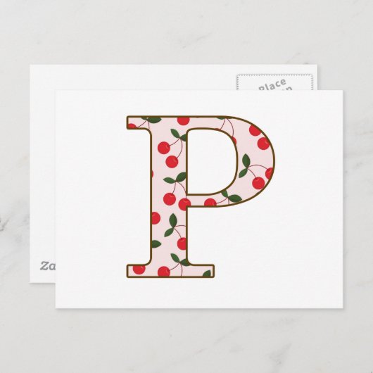 Carte Postale Poisson de cerisier (Devant / Derrière)