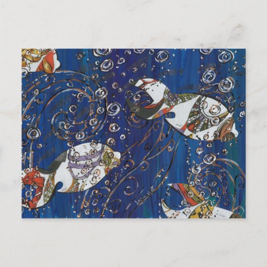 Carte Postale Poisson de chaussures (Devant)