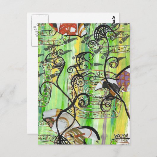 Carte Postale Poisson de chaussures 2 (Devant / Derrière)