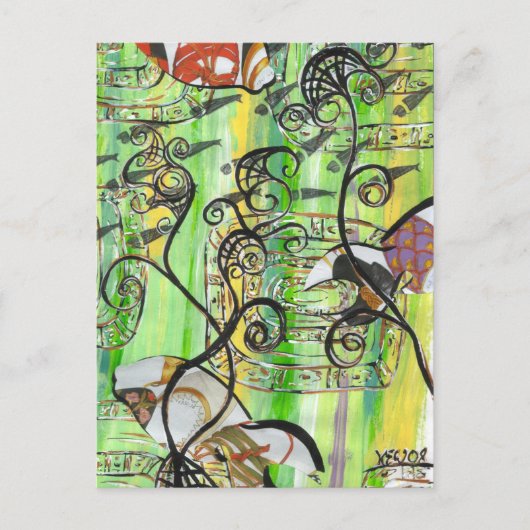 Carte Postale Poisson de chaussures 2 (Devant)