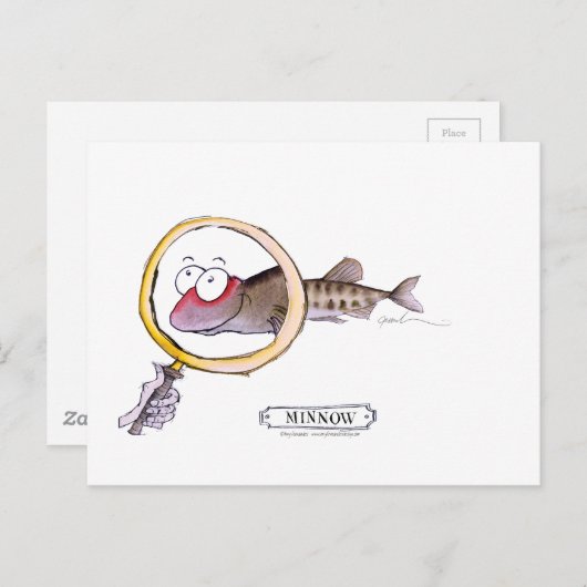 Carte Postale Poisson de méné, tony fernandes (Devant / Derrière)