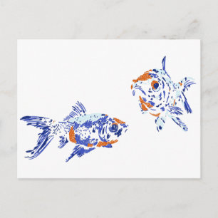Carte Postale Poisson d'or