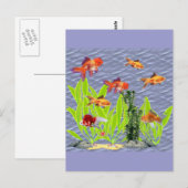 Carte Postale Poisson d'or (Devant / Derrière)