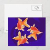 Carte Postale Poisson d'or (Devant / Derrière)