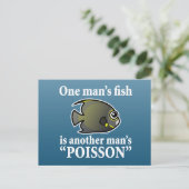 Carte Postale Poisson d'un homme, Poisson d'un autre homme (Debout devant)