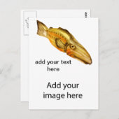 Carte Postale poisson en bois (Devant / Derrière)
