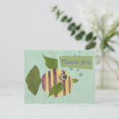 Carte Postale Poisson en Merci (Debout devant)