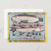 Carte Postale Poisson et chips de la Silicon Valley (Devant / Derrière)