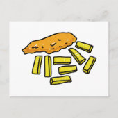 Carte Postale poisson et jetons (Devant)