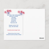 Carte Postale poisson-étoile avec drapeau américain 4 juillet (Dos)