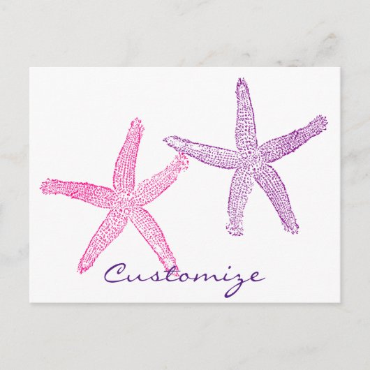 Carte Postale Poisson-étoile rose pourpre Thunder_Cove (Devant)