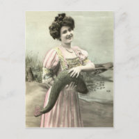 Poisson Femme victorienne Pond Poisson d'avril