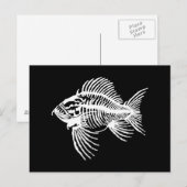 Carte Postale Poisson fossile (Devant / Derrière)