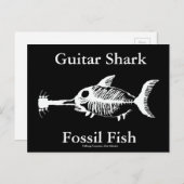 Carte Postale Poisson fossile de requin guitare (Devant / Derrière)