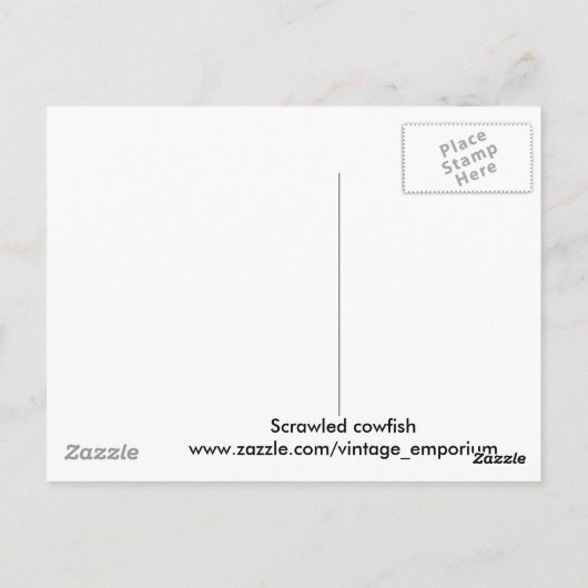 Carte Postale Poisson-griffon (Dos)