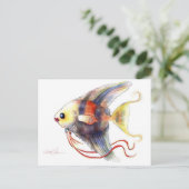 Carte Postale Poisson Imaginaire : Angelica (Debout devant)