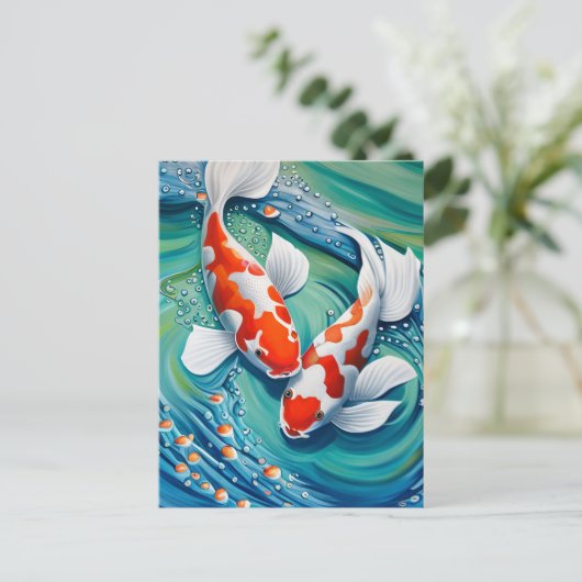 Carte Postale Poisson koi (Debout devant)