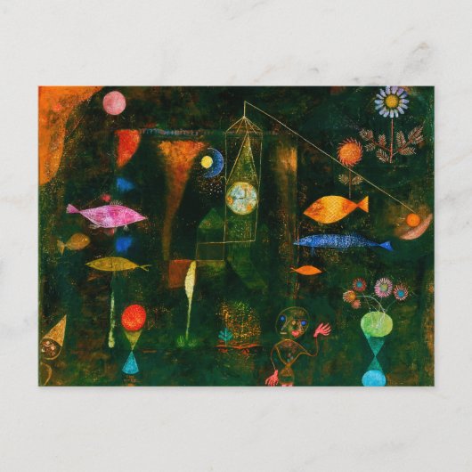 Carte Postale Poisson Magie de Paul Klee (1925) (Devant)