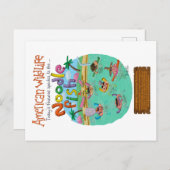 Carte Postale Poisson-nouilles américain (Devant / Derrière)