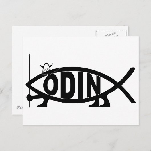 Carte Postale Poisson Odin (Devant / Derrière)