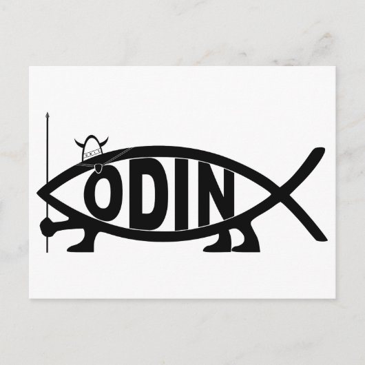 Carte Postale Poisson Odin (Devant)