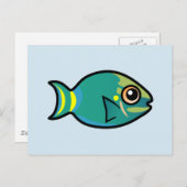 Carte Postale Poisson-perroquet mignon Stoplight (Devant / Derrière)