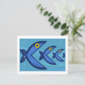 Carte Postale Poisson poisson (Debout devant)