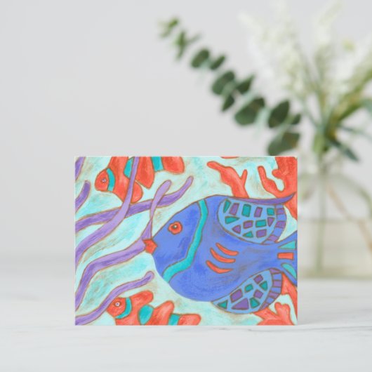 Carte Postale Poisson Pop (Debout devant)