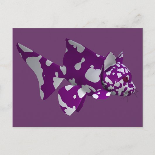 Carte Postale Poisson pourpre (Devant)