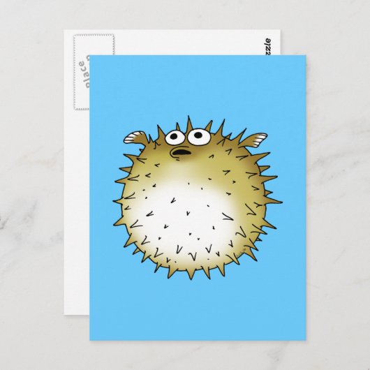 Carte Postale poisson-pub amusant (Devant / Derrière)