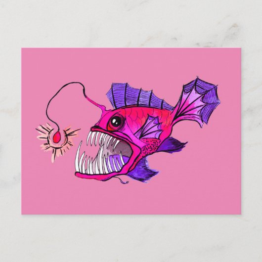 Carte Postale Poisson rose (Devant)
