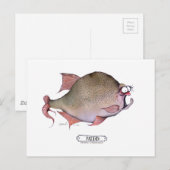 Carte Postale Poisson roux, tony fernandes (Devant / Derrière)