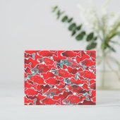 CARTE POSTALE POISSON SAUMON REDS (Debout devant)