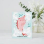 Carte postale Poisson sous la douche (Debout devant)