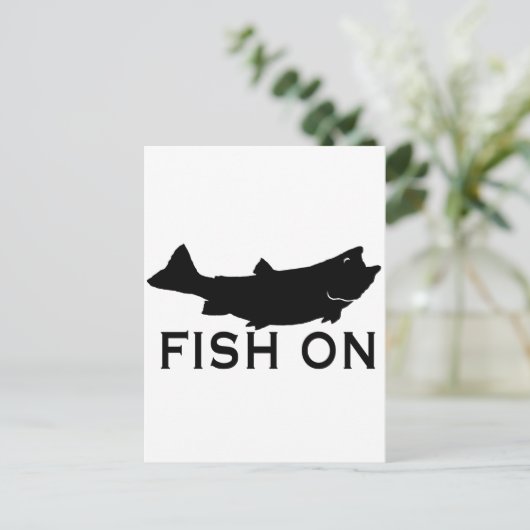 Carte Postale Poisson sur (Debout devant)