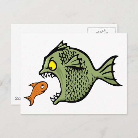 Carte Postale Poisson taupe (Devant / Derrière)