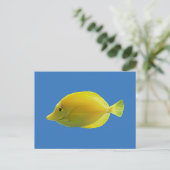 Carte Postale Poisson Tropical Jaune (Debout devant)