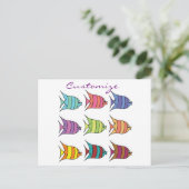 Carte Postale Poisson tropical multicolore Thunder_Cove (Debout devant)