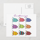 Carte Postale Poisson tropical multicolore Thunder_Cove (Devant / Derrière)